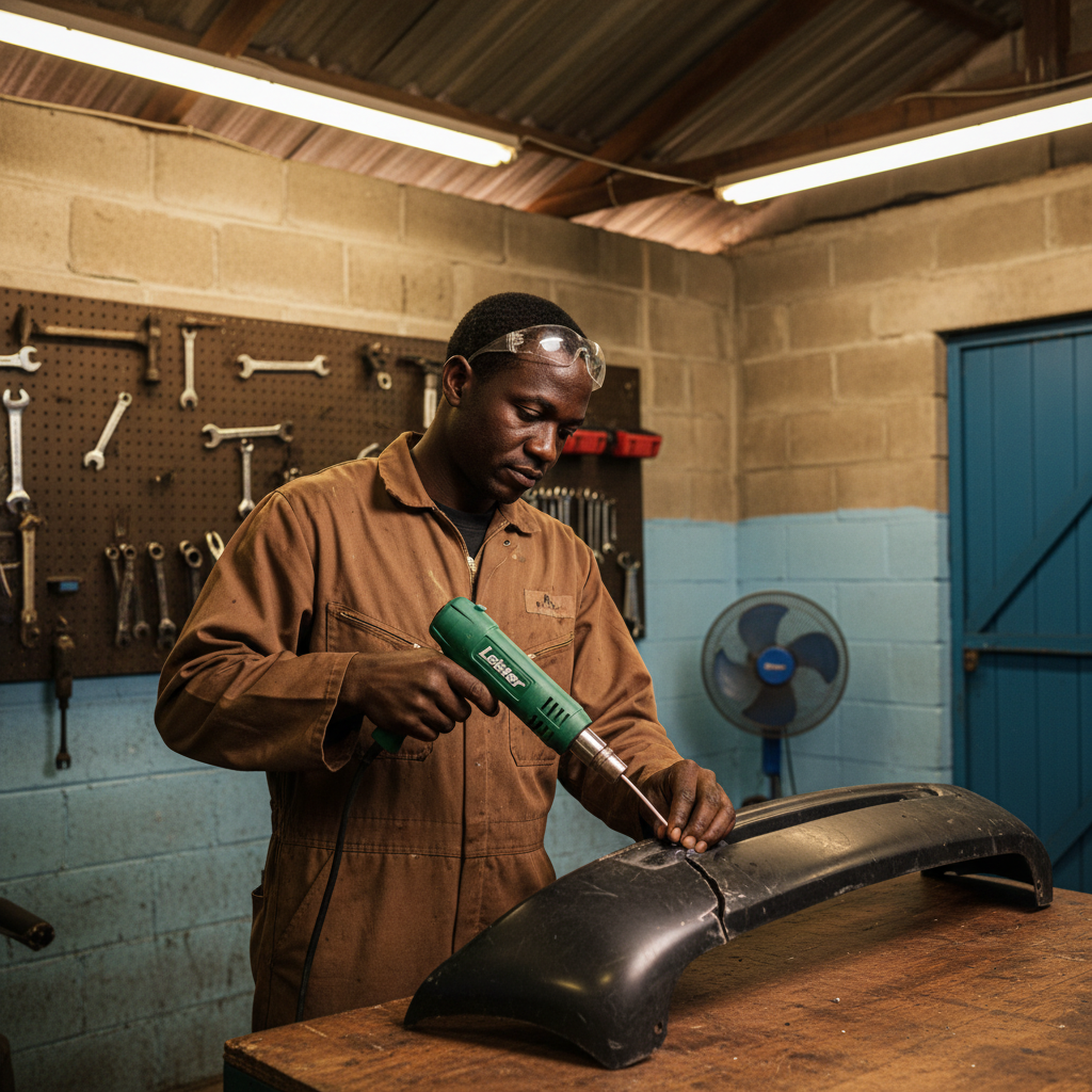 Automotive plastic welding repair